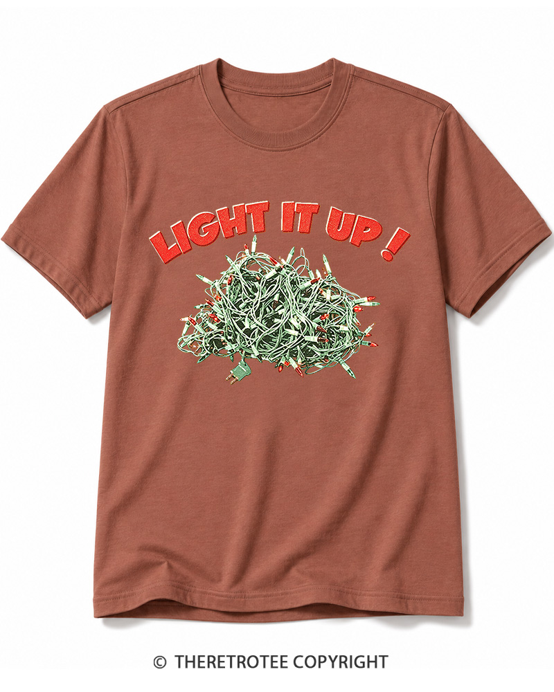 TheRetroTee Light It Up! 1990s Cotton T-Shirt