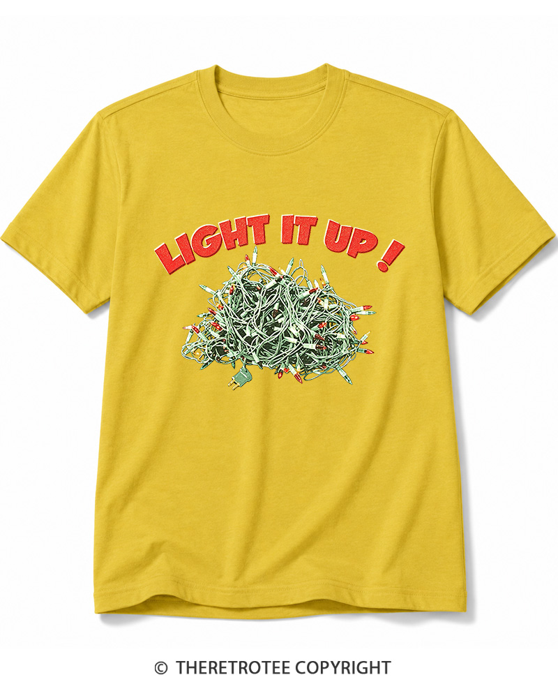 TheRetroTee Light It Up! 1990s Cotton T-Shirt