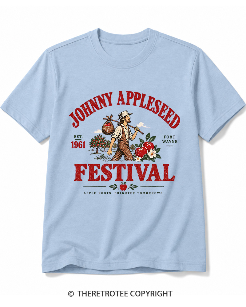 TheRetroTee 1961 Johnny Appleseed Festival Cotton T-Shirt