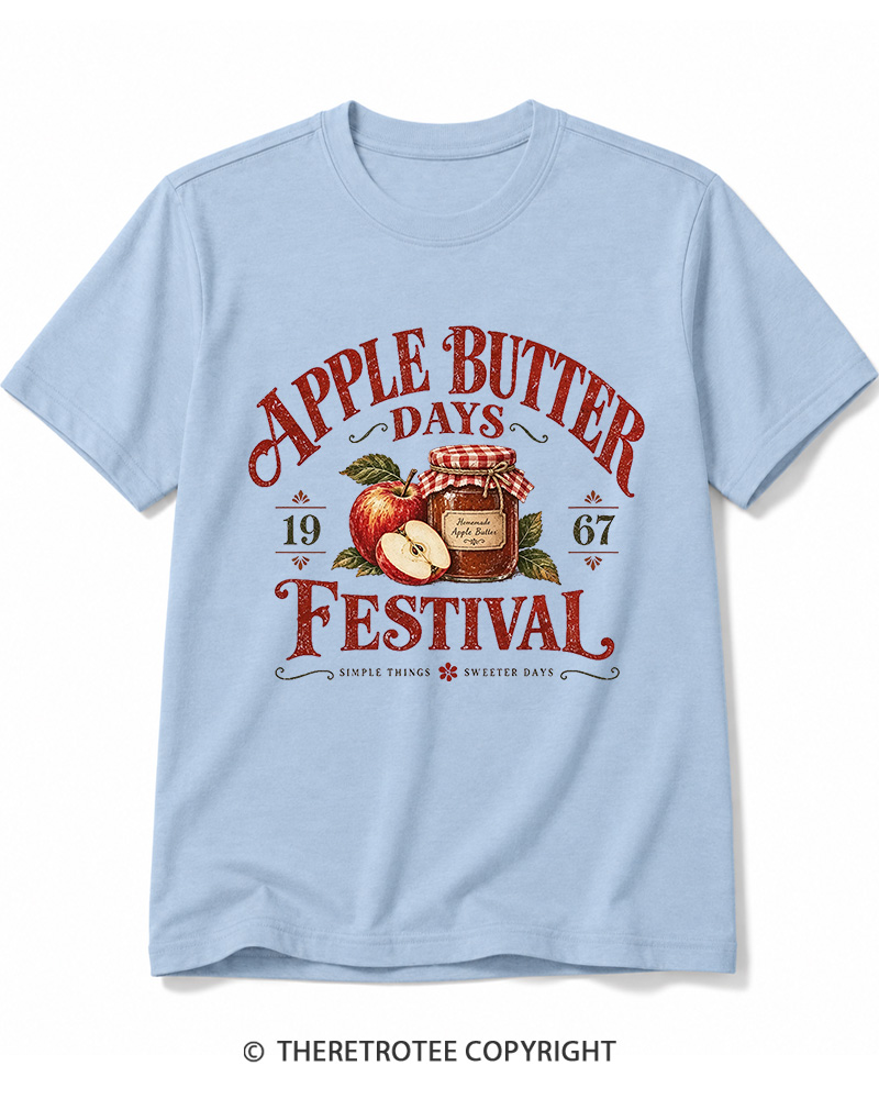TheRetroTee 1967 Vintage Apple Butter Graphic Cotton T-Shirt