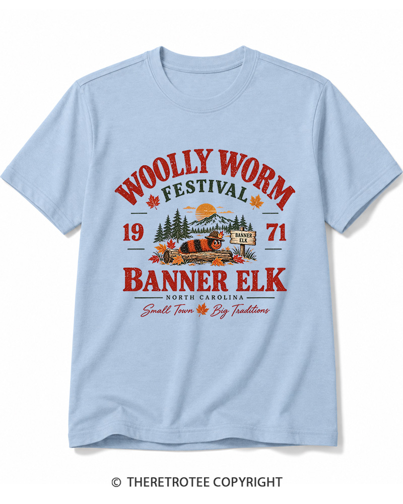 TheRetroTee 1971 Woolly Worm Festival Cotton T-Shirt