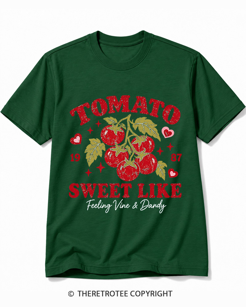 TheRetroTee 1987 American Vintage Tomato Graphic Cotton T-Shirt