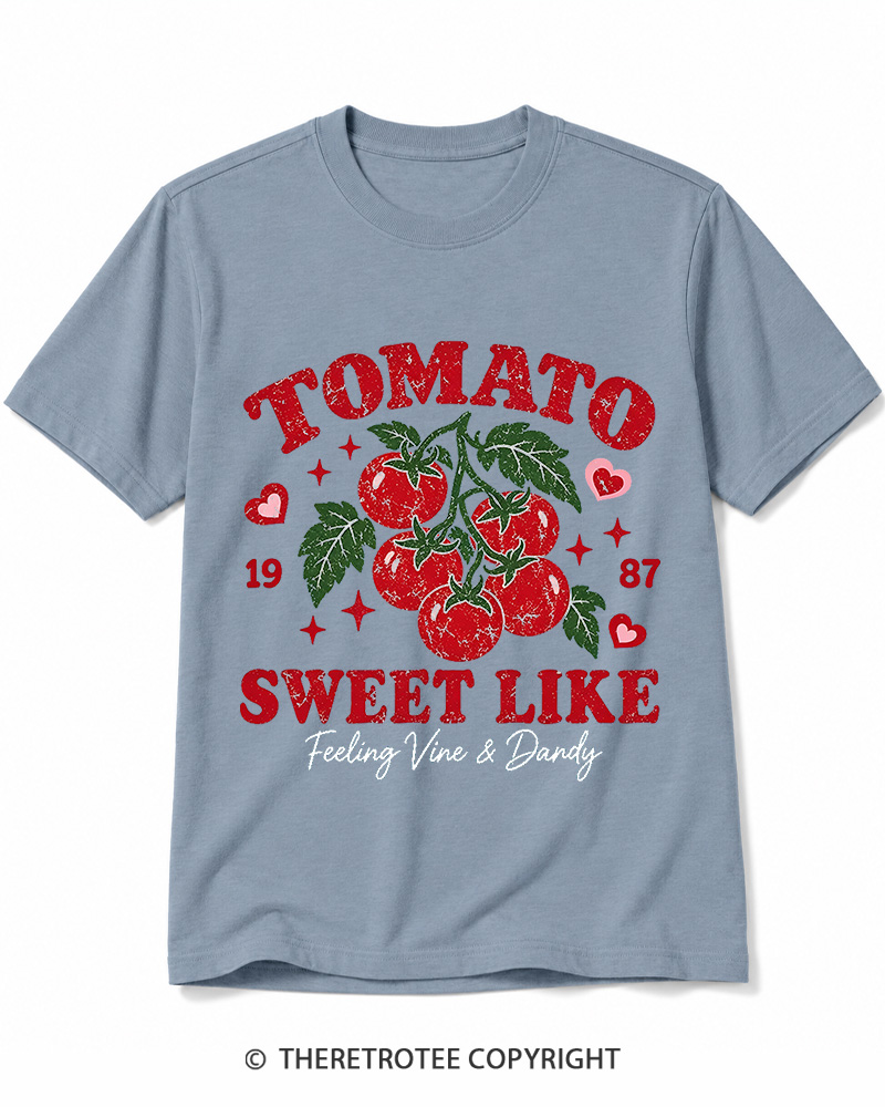 TheRetroTee 1987 American Vintage Tomato Graphic Cotton T-Shirt