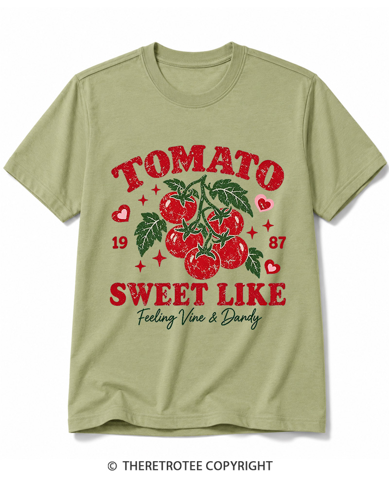 TheRetroTee 1987 American Vintage Tomato Graphic Cotton T-Shirt