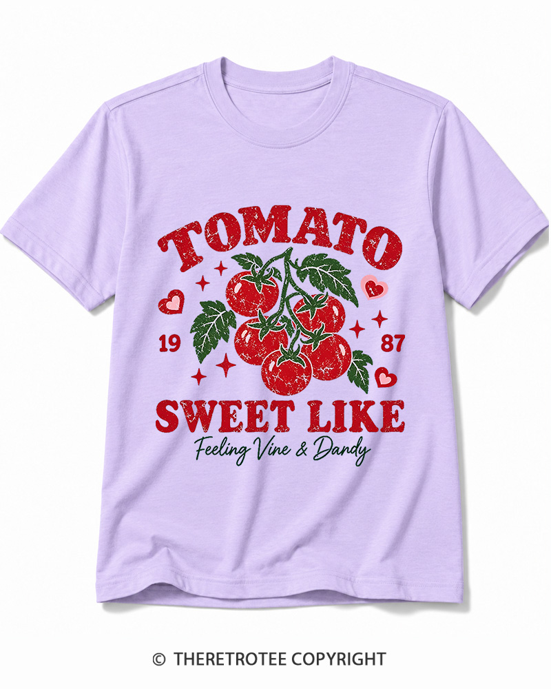 TheRetroTee 1987 American Vintage Tomato Graphic Cotton T-Shirt