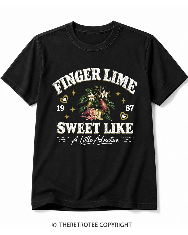 TheRetroTee 1987 Australian Vintage Finger Lime Graphic Cotton T-Shirt