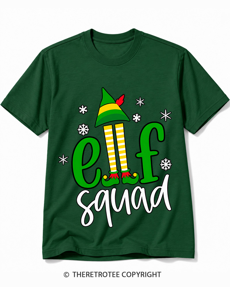 TheRetroTee Elf Squad Vintage Cotton T-Shirt