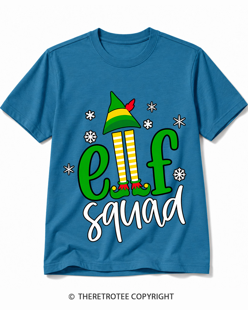 TheRetroTee Elf Squad Vintage Cotton T-Shirt