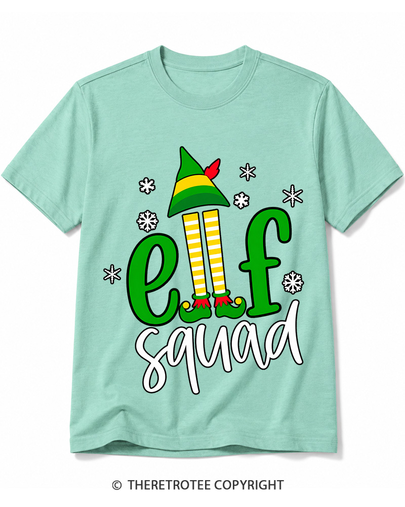 TheRetroTee Elf Squad Vintage Cotton T-Shirt