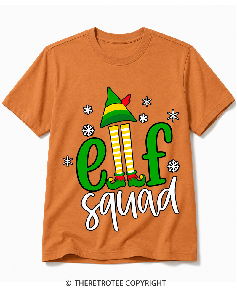 TheRetroTee Elf Squad Vintage Cotton T-Shirt