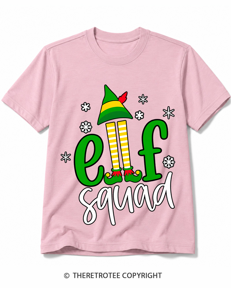 TheRetroTee Elf Squad Vintage Cotton T-Shirt