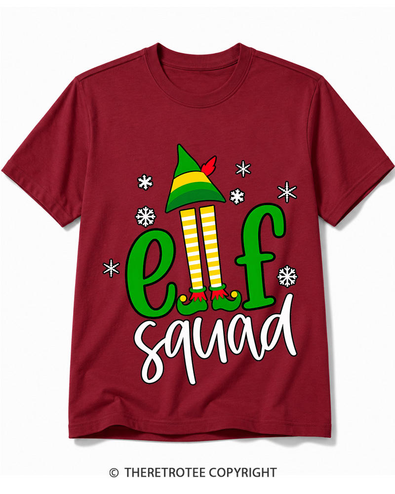 TheRetroTee Elf Squad Vintage Cotton T-Shirt