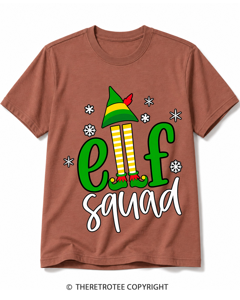 TheRetroTee Elf Squad Vintage Cotton T-Shirt