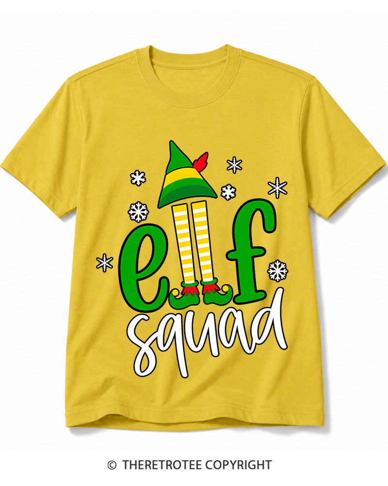 TheRetroTee Elf Squad Vintage Cotton T-Shirt