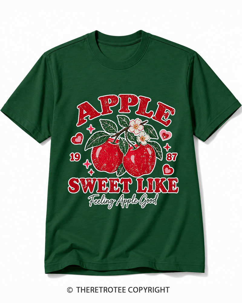TheRetroTee 1987 Vintage Apple Graphic Cotton T-Shirt