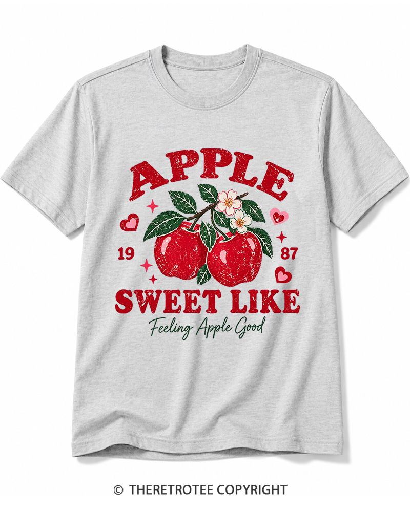 TheRetroTee 1987 Vintage Apple Graphic Cotton T-Shirt