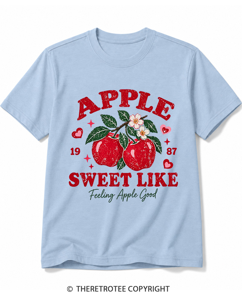 TheRetroTee 1987 Vintage Apple Graphic Cotton T-Shirt