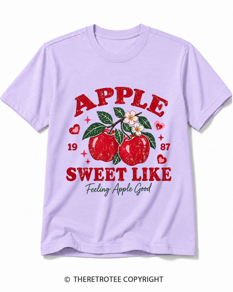 TheRetroTee 1987 Vintage Apple Graphic Cotton T-Shirt