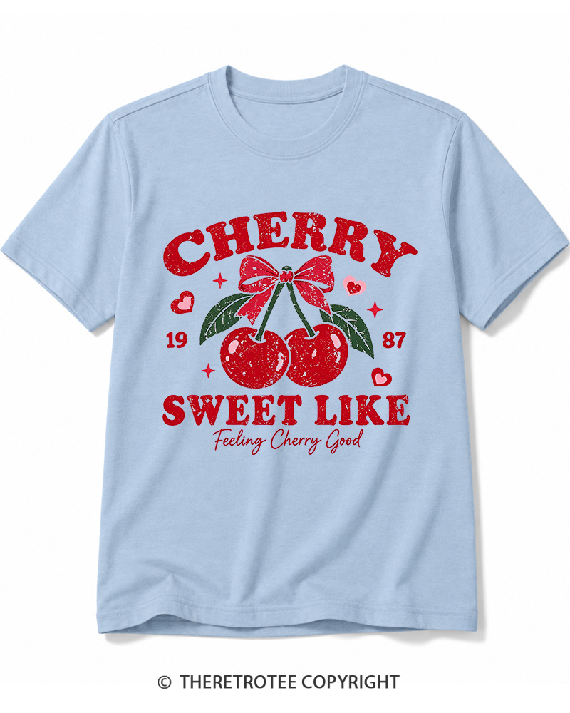 TheRetroTee 1987 Vintage Cherry Graphic Cotton T-Shirt