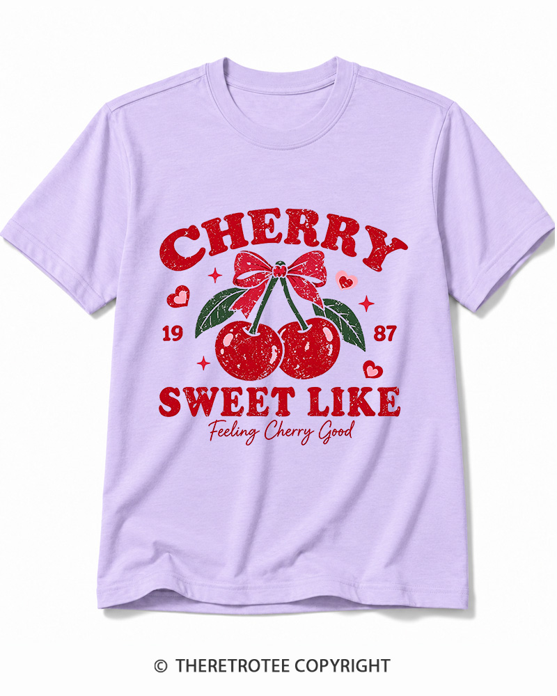 TheRetroTee 1987 Vintage Cherry Graphic Cotton T-Shirt