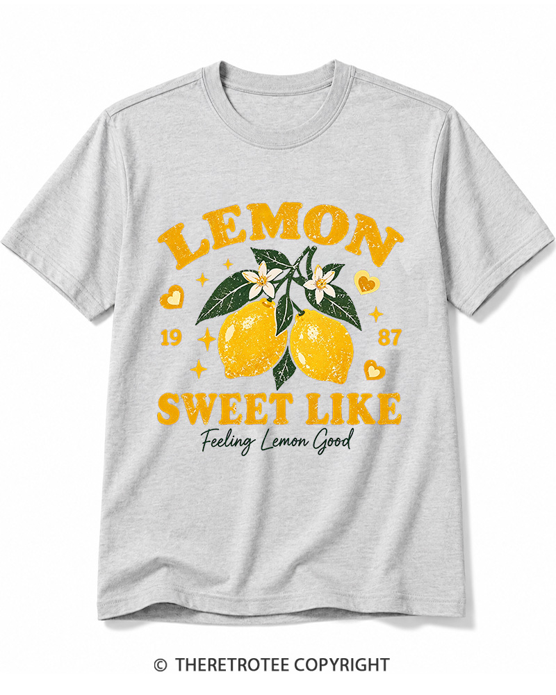 TheRetroTee 1987 Vintage Lemon Graphic Cotton T-Shirt
