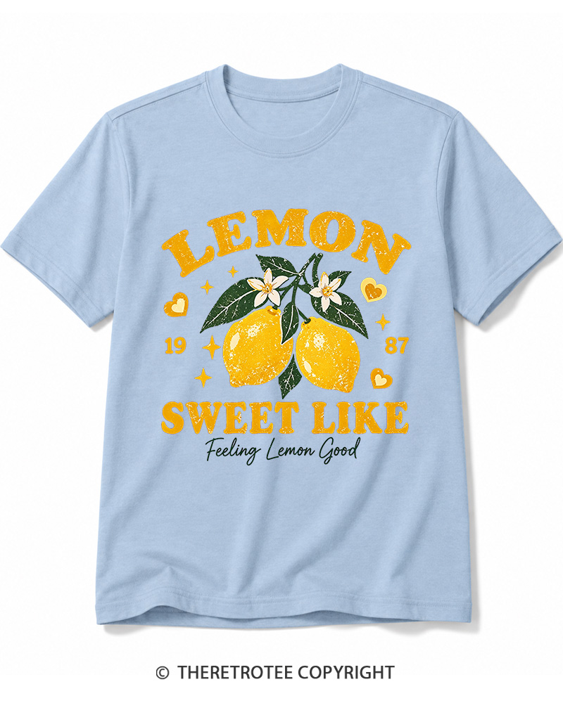 TheRetroTee 1987 Vintage Lemon Graphic Cotton T-Shirt