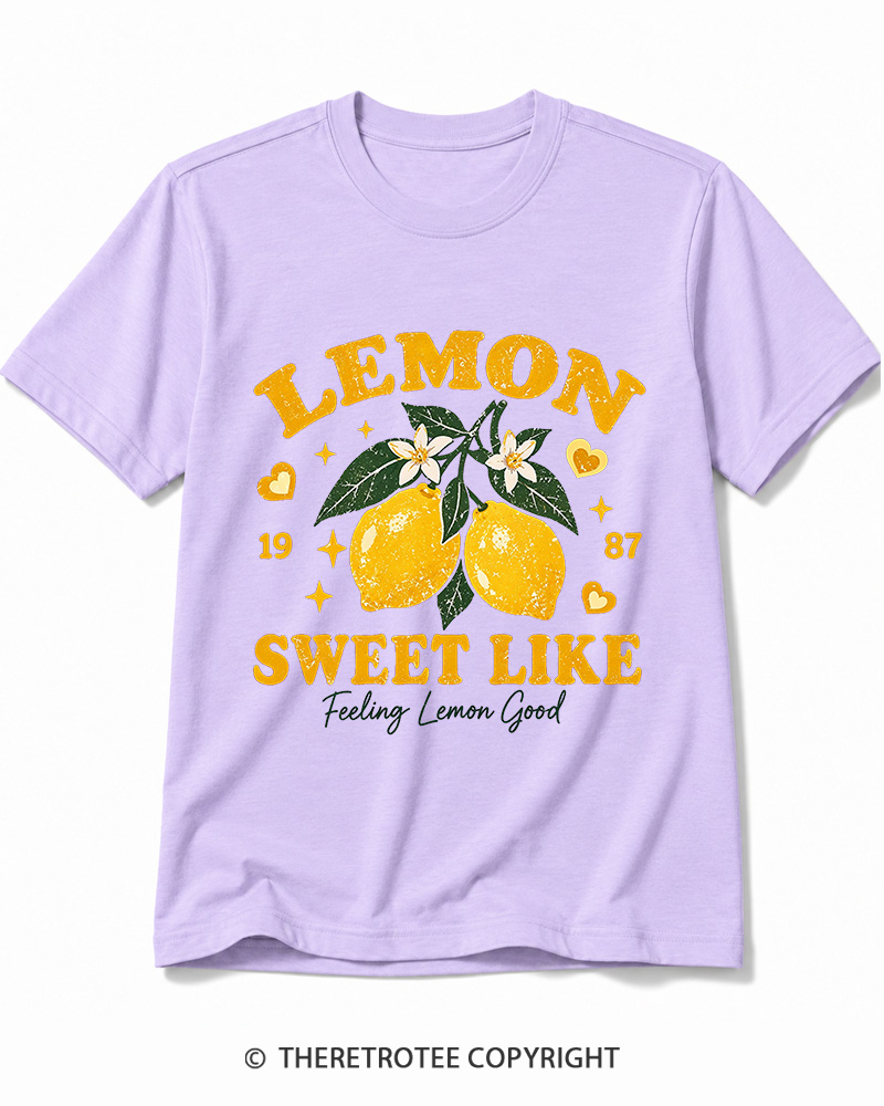 TheRetroTee 1987 Vintage Lemon Graphic Cotton T-Shirt