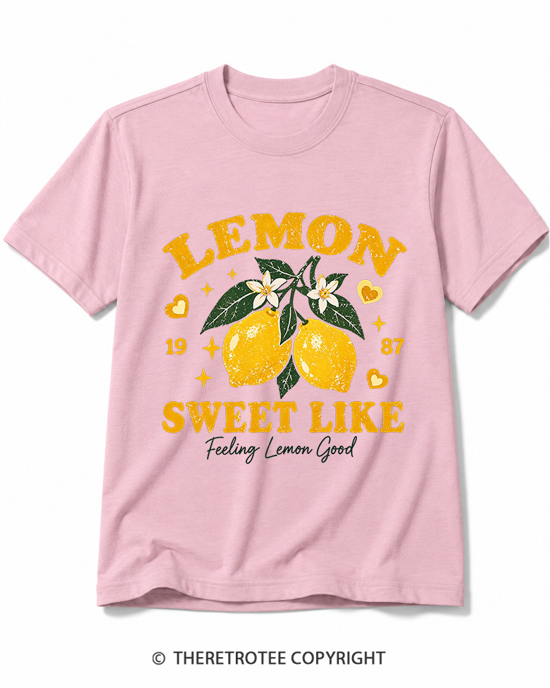 TheRetroTee 1987 Vintage Lemon Graphic Cotton T-Shirt