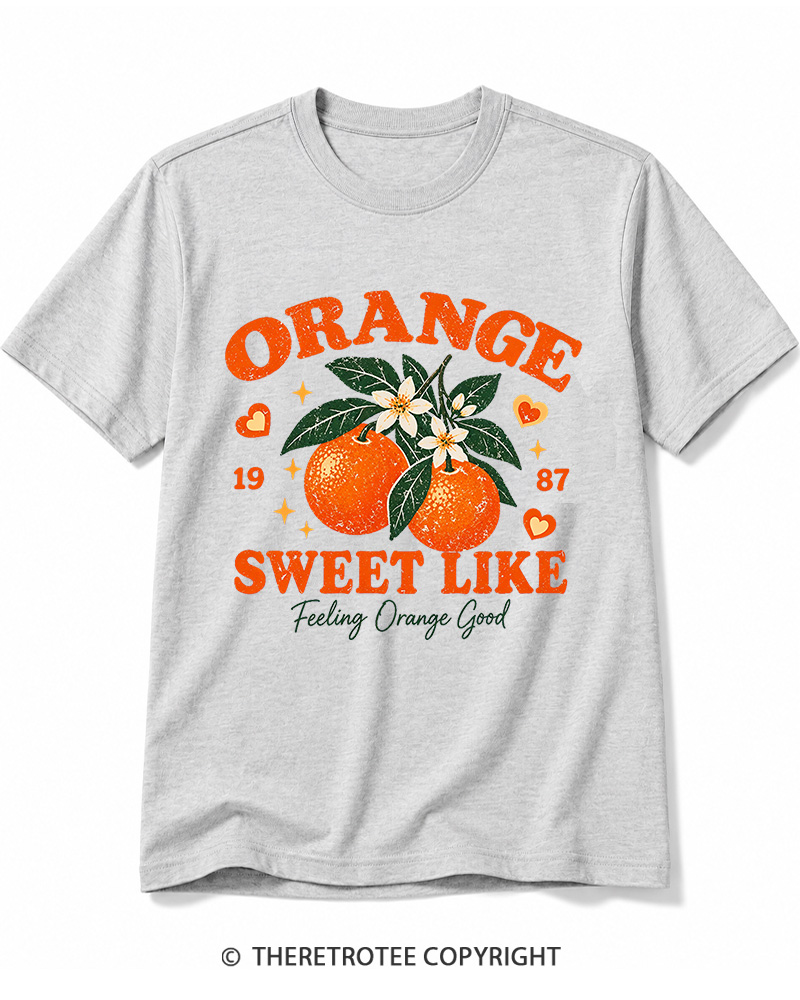 TheRetroTee 1987 Vintage Orange Graphic Cotton T-Shirt