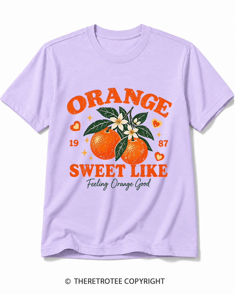 TheRetroTee 1987 Vintage Orange Graphic Cotton T-Shirt