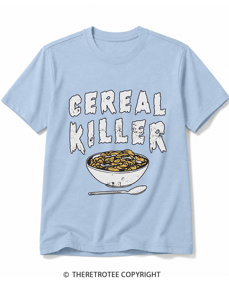 TheRetroTee Cereal Killer 1980s Cotton T-Shirt