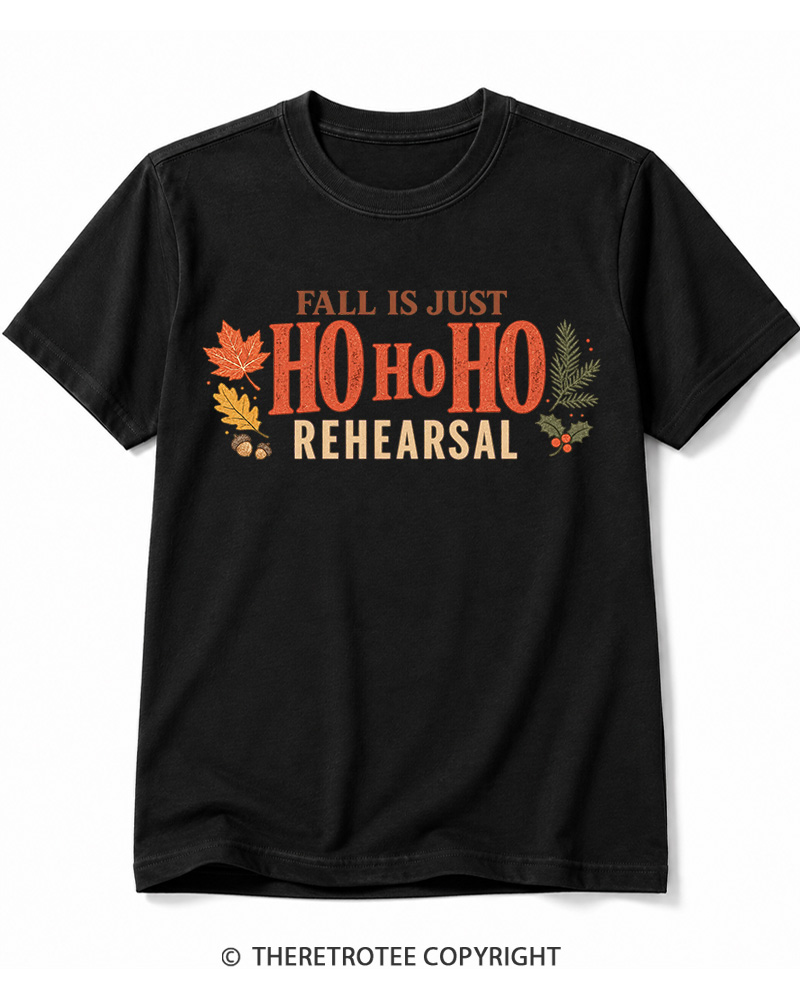 TheRetroTee Fall Is Just Ho Ho Ho Vintage  Cotton T-Shirt