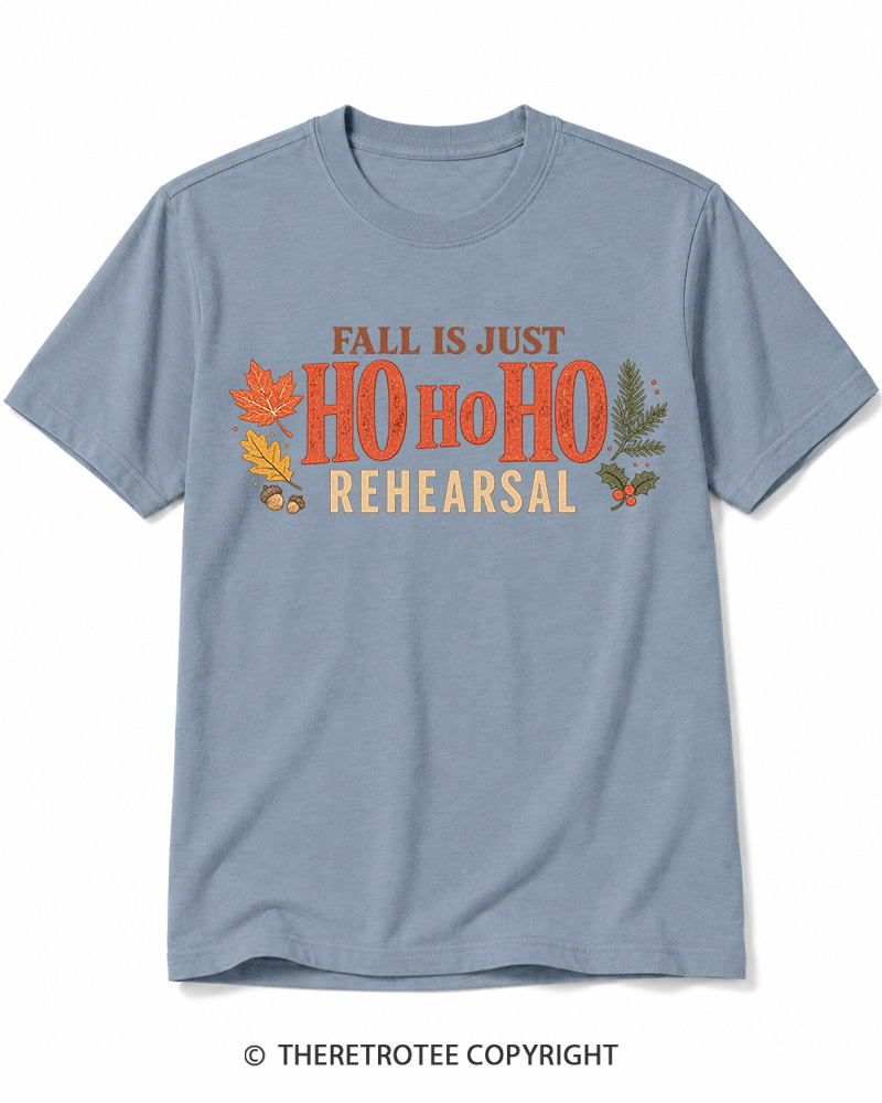 TheRetroTee Fall Is Just Ho Ho Ho Vintage  Cotton T-Shirt