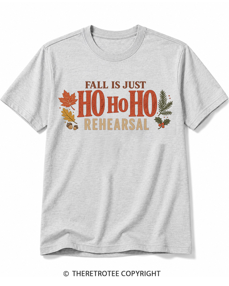 TheRetroTee Fall Is Just Ho Ho Ho Vintage  Cotton T-Shirt
