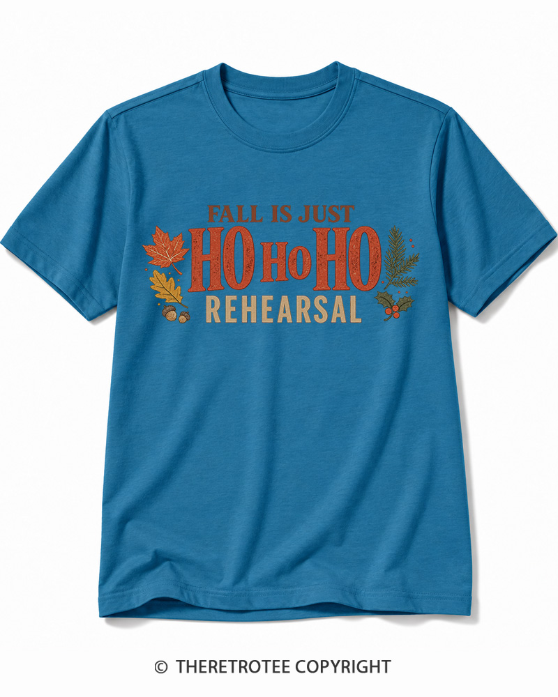 TheRetroTee Fall Is Just Ho Ho Ho Vintage  Cotton T-Shirt