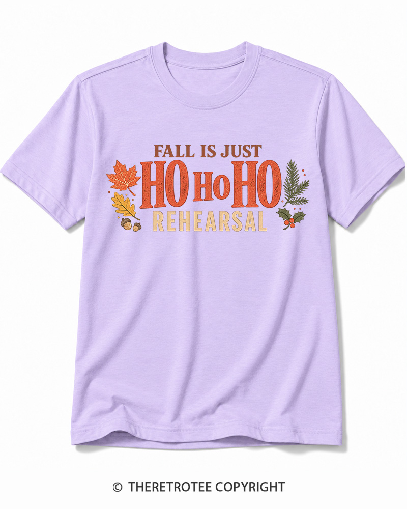 TheRetroTee Fall Is Just Ho Ho Ho Vintage  Cotton T-Shirt