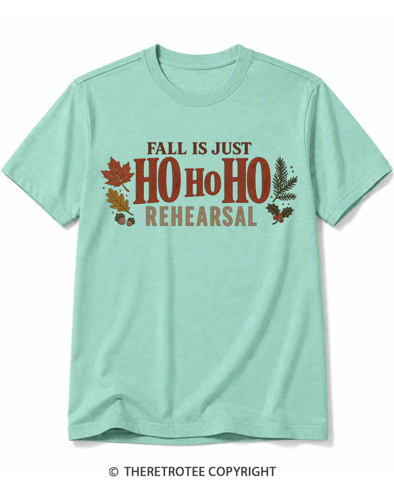 TheRetroTee Fall Is Just Ho Ho Ho Vintage  Cotton T-Shirt