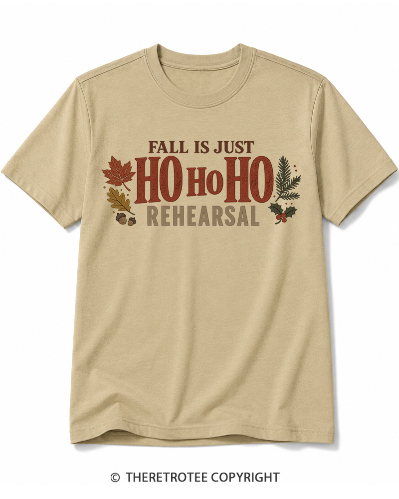 TheRetroTee Fall Is Just Ho Ho Ho Vintage  Cotton T-Shirt