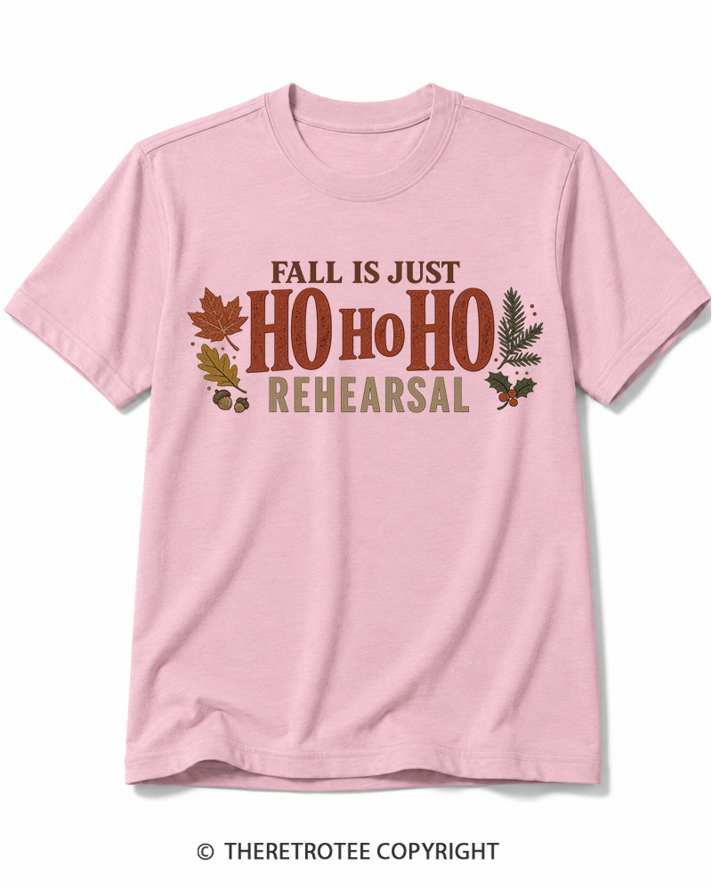 TheRetroTee Fall Is Just Ho Ho Ho Vintage  Cotton T-Shirt