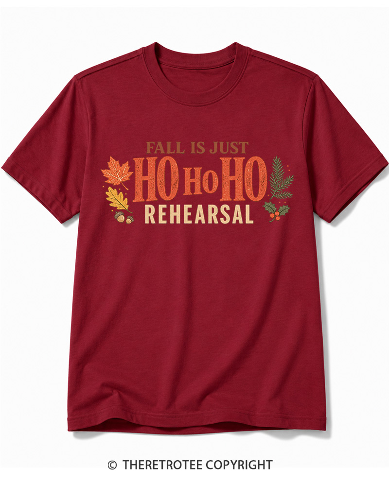 TheRetroTee Fall Is Just Ho Ho Ho Vintage  Cotton T-Shirt