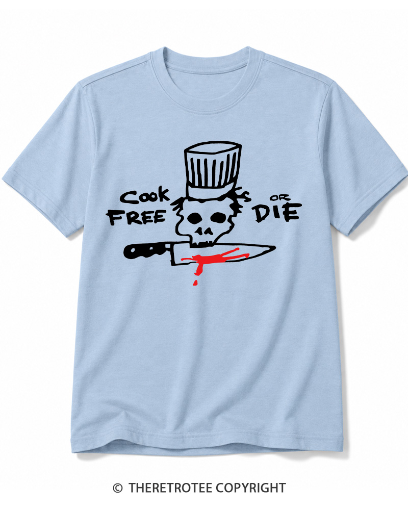 TheRetroTee Cook Free or Die 1990s Cotton T-Shirt