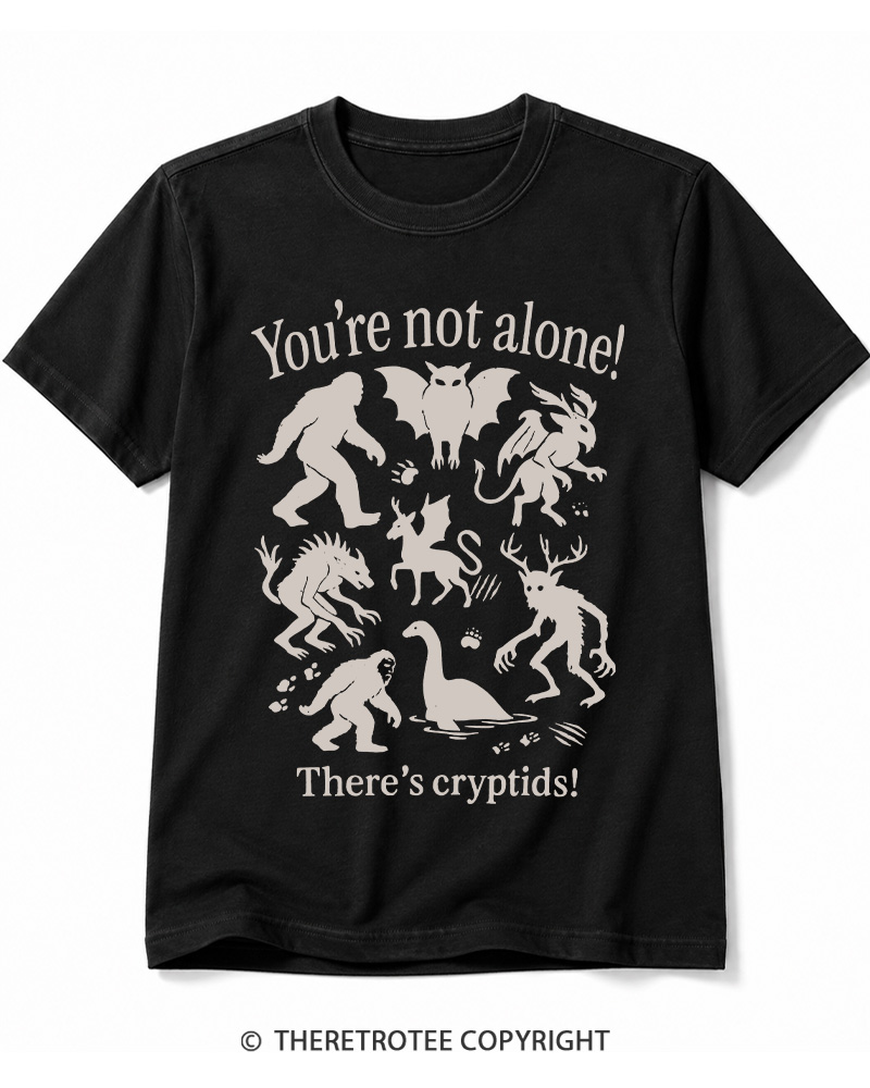 TheRetroTee Cryptid 1970s Cotton T-Shirt