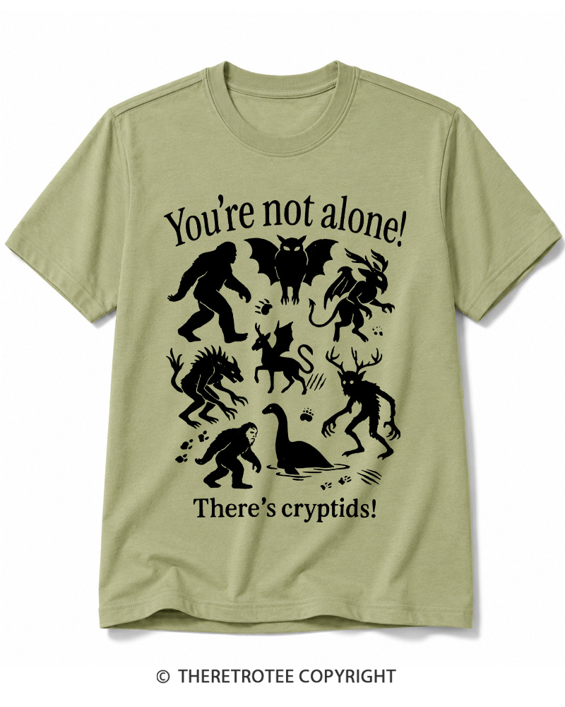 TheRetroTee Cryptid 1970s Cotton T-Shirt