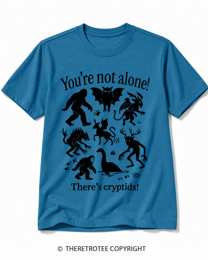TheRetroTee Cryptid 1970s Cotton T-Shirt