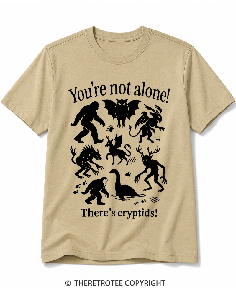 TheRetroTee Cryptid 1970s Cotton T-Shirt