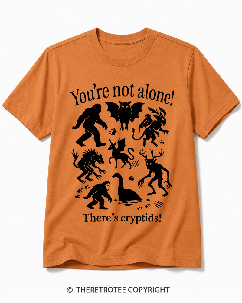 TheRetroTee Cryptid 1970s Cotton T-Shirt