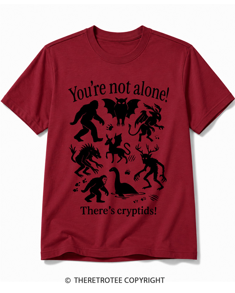 TheRetroTee Cryptid 1970s Cotton T-Shirt