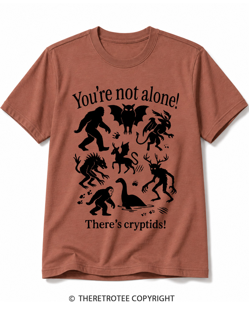 TheRetroTee Cryptid 1970s Cotton T-Shirt