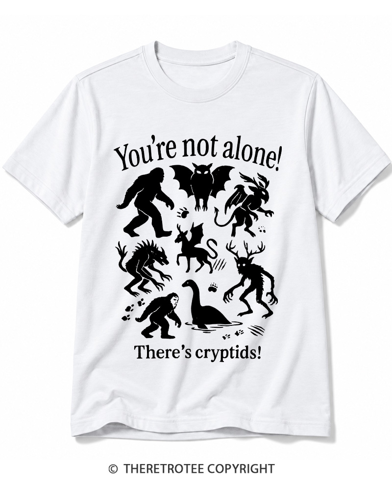 TheRetroTee Cryptid 1970s Cotton T-Shirt