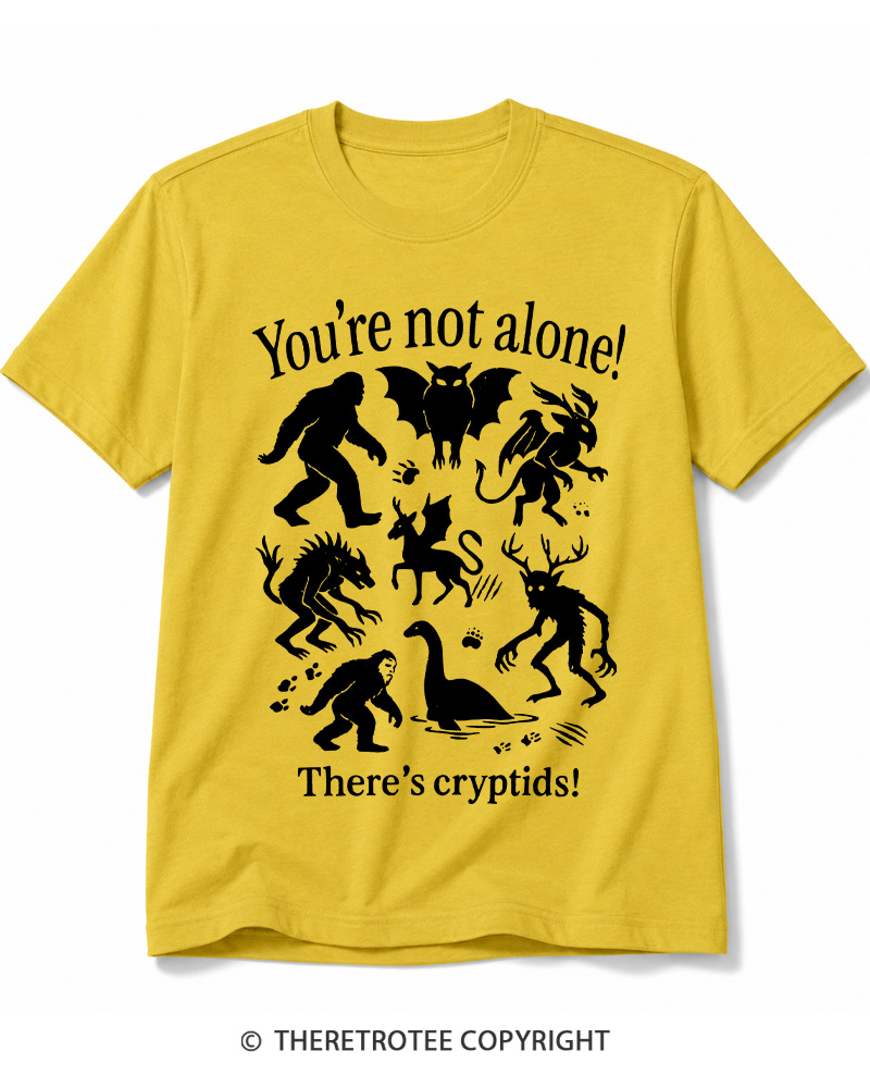 TheRetroTee Cryptid 1970s Cotton T-Shirt